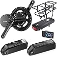 Bafang BBS01B 36V 250W Mid Drive Motor Kit Electric Bike Conversion Kit for Mountain Bike Road Bike, Optional Downtube Battery, Max Downtube Battery, Rear Rack Battery