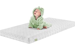‎DREAMSTAR DREAMSTAR Ergo Kids Baby Mattress and Children's Mattress, Oeko-Tex, Skin-Friendly Cover, Removable and Washable at 60 Degrees, Without Tread Edge, 60 x 120 cm