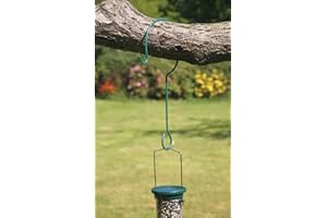 CJ WILDLIFE Tree Hook Hanger for Bird Feeders - easily hooked over tree branches, without causing any damage or harm to the tree.