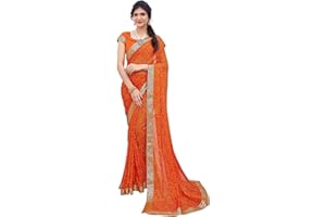 Yashika Georgette Damen Saree