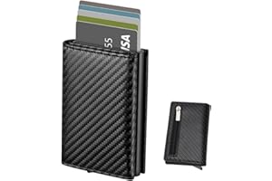 Eliteva Cartera Hombre con Monedero - Tarjetero Automatico Hombre, Carteras para Hombre Pequeñas, Billeteras para Hombre, Cartera Monedero Hombre, Monedero Hombre Pequeño, Slim Wallet