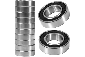 Flewdart 10 stycken 6800 2RS kullager 10 x 19 x 5 mm, 6 800-2RS 6800RS förseglad av kolstål för maskiner och verktyg (6 800RS