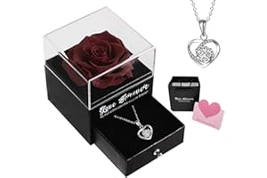 SUOHINAO Preserved Real Rose Gifts for Women,Birthday Gifts for Her Wife Girlfriend Anniversary Christmas