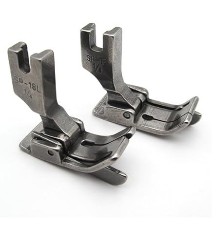 Pied Presseur à Rouleau 5 En 1 Pour Machine à Coudre - Compatible Singer, Brother, Juki - Guidage Bord Gauche/droit