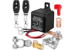 LOYALA Coupe Batterie 12V Coupe Circuit Batterie 12V Interrupteur de Batterie Relais 200A Avec 2 Télécommandes pour Voiture Bateau Camion RV（200A）