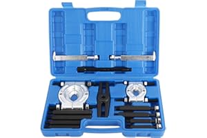 ‎FREETEC FreeTec 14 TLG Lagerabzieher Set Polradabzieher Trennmesser Satz Lager Abzieher inkl. Koffer