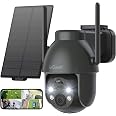 ieGeek 2K 360° PTZ Telecamera Wi-Fi Esterno Senza Fili, Videocamera
