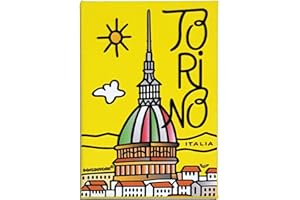 DONSOUVENIR Magnete Torino. CALAMITA da FRIGO Modello: Mole ANTONELLIANA. Colore Giallo.