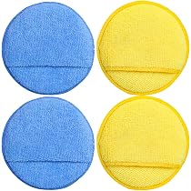 10 Éponges De Polissage Microfibre 125mm - Applicateur Cire Et Produits Auto
