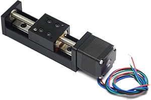 Befenybay 50mm effektive Verfahrlänge Mini Linear Rail Guide Gewindespindel T6x1 mit NEMA11 Schrittmotor für DIY CNC Router Teile X Y Z Linear Stage Actuator