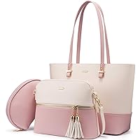 LOVEVOOK Handtasche Damen Shopper Schultertasche Umhängetasche Damen Geldbörse Tragetasche Groß Damen Tasche Tote für…