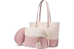 LOVEVOOK Borsa Donna Borse a Mano Donna Borse a tracolla Borse Tote elegante Pelle sintetica Borsa 3 o 4 pezzi Set