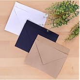 Bimotif Standart Zarf Seti, 13x18 Cm 6 Adet (KRAFT-BEYAZ-SİYAH)