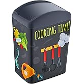 Smartware Soft Resimli &Ccedil;&ouml;p Kutusu D&ouml;ner Kapak 10 LT COOK