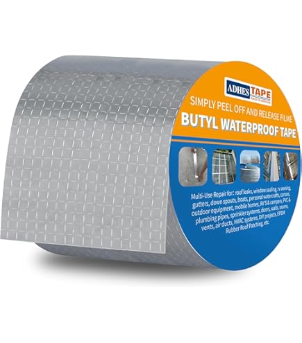 CYEER Butyl Dichtband 10cm X 5m - 3 Stück Wasserdichtes Abdichtband Für Dach & Mehr