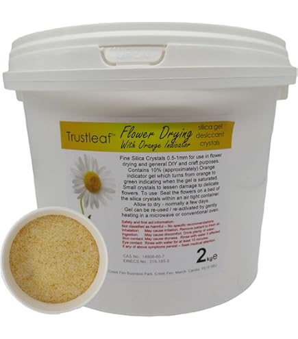 Sabbia Silice Essiccatrice Trustleaf - Granuli 0.5-1mm, 1kg, Per Fiori E Deumidificazione - Foto 14