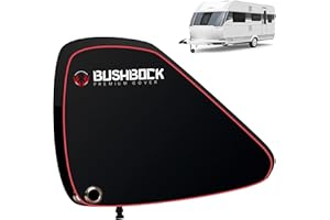 ‎BUSHBOCK PREMIUM COVER BUSHBOCK® Premium Deichselhaube - unsere Beste! extra hochwertig, schwer, robust, Doppelnaht - aus Oxford 600D Material mit Reflektoren. Deichselabdeckung - für Wohnwagen/Anhänger