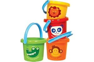 Gowi Toys- Secchiello da Spiaggia Gioco da Mare, Multicolore, 558-03