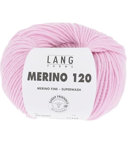 Lang Yarns Merino 150 Superwash – Himmelblaue Schurwolle Zum Stricken, 150m/50g