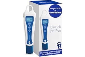 Bluelab pH Pen - Genau bis ±0,1 pH, langlebig, wasserdicht, schwimmfähig, schnell, stabil, Doppelsonde, Temp.-Kompensation, leicht kalibrierbar – Hergestellt in Neuseeland
