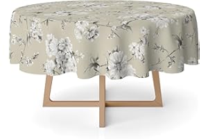 MARTINA HOME Obrus Daniela Beżowy 140 Okrągły