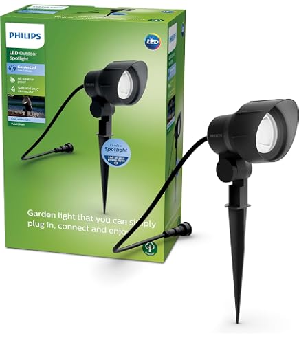 Philips MyGarden - Lampada A Colonna LED Per Esterni, Altezza 42 Cm 2700 K 9 W Antracite 915005378801