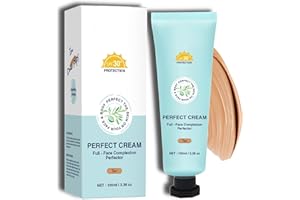 JIANGSHAN Beauty Body Coverage Perfector with SPF30, 12H Hydrating CC Cream, Full Coverage Foundation & Concealer Cream, Waterproof, Transfer-Resistant Skin Tint Makeup for All Skin Types (Rich, 100ml)