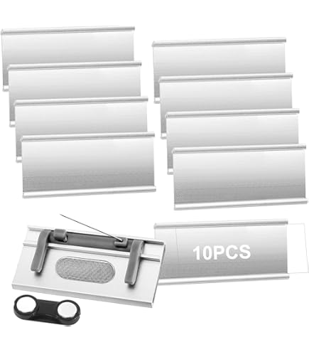 Faccito Magnetische Aluminium Naambordjes Met Dubbele Magneten