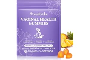 ZOXPM Gummies pour l’équilibre Bonbons Féminin, 60 Feminine Balance Gummies Vegan, Saveur Ananas Hawaïen - Santé Féminine - Niveaux de pH - Soutien Immunitaire - Vegan et Sans Gluten