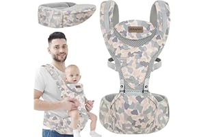 SERAPHY Marsupio per neonati dalla nascita, fascia porta bebè per neonati e bambini piccoli