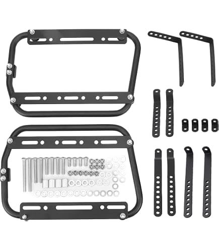 Support Rigide Pour Sacoches Harley Road King 97-08 - Kit De Protection Arrière Noir Craftride - Neuf