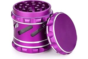 Spespo Herb Grinder,Large Size Aluminum Metal Grinder for Dry Herb,4 Piece 63mm/2.5inch Spice Grinder (Purple)