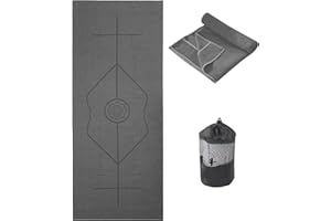 RYTMAT Yoga Towel Anti Slip 185×63cm Absorbent Quick Drying Yoga Mat Towel for Hot Yoga Soft Sports Towel for Gym Fitness Workout