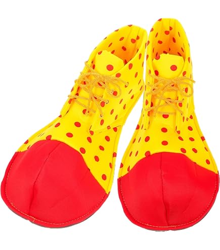 AOKWAWALIY 2 Paires Chaussures De Costume Dhalloween Chaussures De Fête Dhalloween Chaussures Cosplay Chaussures De Clown Dhalloween Fournitures D' Halloween Homme Géant Décorer En Tissu