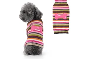 SKXEO Weihnachten Hund Pullover Kostüm, Neujahr Haustier Kostüm warm Winter Pullover gestrickt Weihnachten Haustier Kleidung für Welpen Katze Hunde