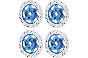 ONGWAN VGEBY Brake Disc, 4PCS Universal Aluminum Alloy RC Car Brake Disc Metal Hex Adapter for 1/10 Remote Control Car(Dark Blue) Model Car Accessories Model Car Accessories Model Toy
