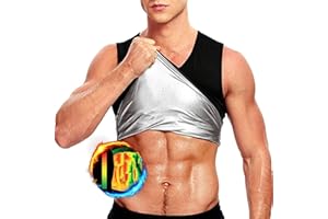 NITOER Faja Reductora Adelgazante Hombre Neopreno Camiseta Reductora Compresion de Sauna Deportivo