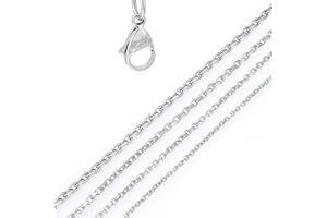 DonDon Collana Uomo in Acciaio Inox con Catena // Disponibile in Diverse Misure