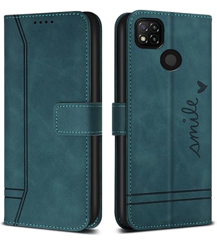 Kingdee Custodia In Pelle Per Xiaomi Redmi 9C Con Supporto E Chiusura Magnetica – Portafoglio Antiurdo Flip Cover