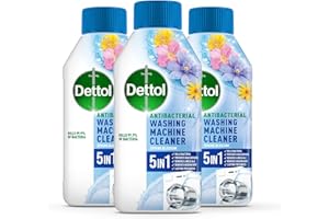 Dettol Washing Machine Descaler (Pack of 3) | Spring Blossom | 750ML | Multipack | 3 X 250ml | Antibacterial Cleaner, Disinfectant, Laundry