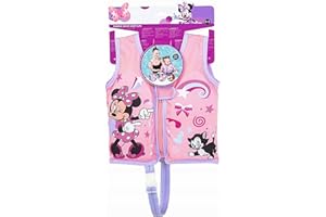 Girls Swim Vest Swimming Float - Adorable Fabric Design Learn to Swim Swimming Vest Wetsuit with Topline Card for Swimming Pool, Beach, Water Parks. Baby Swimming Float Vest for 1-3 Years