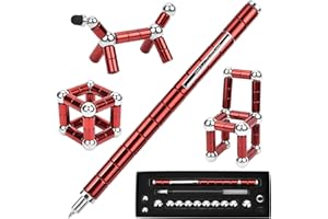 KOVIM Fidget Pen Stocking Fillers Kids, Christmas Secret Santa Birthday Gifts Cool Fidget Toy for Teenage Boys Girls Gifts, Anxiety Stress Relief Funny Dad Gift for Him Men Boyfriend (red)