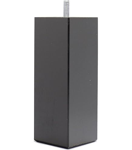 Pieds De Lit En Hêtre Laqué Anthracite - Lot De 4 - Hauteur 25 Cm - Fabrication Française