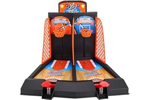 VGEBY Jouet de Basket-Ball de Bureau, Jeu de Table de Basket-Ball pour Enfants, Jeu de Jouets de Catapulte pour Enfants, Jeu Adulte