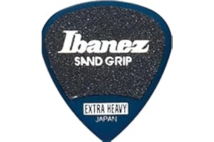 IBANEZ Grip Wizard Series Sand Grip Flat Pick - blau 6 Stück (PPA16XSG-DB)