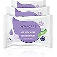 DYMACARE Fragranced Bed Bath Wipes | Premium Skin Cleansing Bath and Shower Wipes for Adults and Elderly | No Water Microwaveable Body Wet Wipes with Aloe Vera | 3 Packs (24 Wipes in Total)