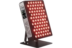 FliKEZE Red Light Therapy, 78 LEDs Dual Chip, 660nm & 850nm Infrared Light Therapy, Near Infrared Lamp for Muscle Recovery, Pain Relief, Energy Boost, Durable Full Metal Housing, Adjustable Stand