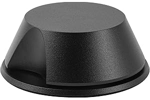 Hudson Hi-Fi SpaceBen Record Weight Stabilizer with Protective Leather Pad - 8-Ounce Vinyl Turntable Weight - Durable & Stylish LP Stabilizer - Fits on Any Turntable - Black Matte