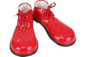 FUN COSTUMES Red Clown Fancy Dress Costume Shoe Accessories Standard