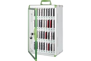 ‎GLOSEN Handy aufbewahrungsschrank, Handy-schließfach aufbewahrungsschrank Handygarage schule [Wandmontiert] [Aluminiumlegierung] Handy aufbewahrung mit Griff für Klassenzimmer Büro Prüfung (36 Slots)